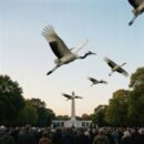 День белых журавлей в Тихвине: памятная встреча в «Клубе Микс»
